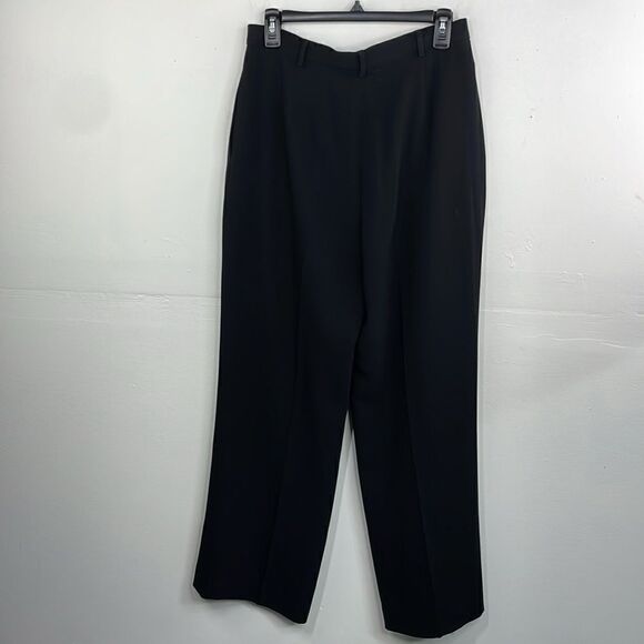 Anne Klein Black Pleated Straight Leg High Rise size 8 - Picture 5 of 13